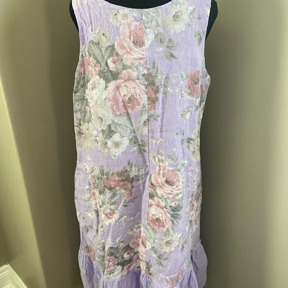 Summer Perfection: Me & Gee Purple Floral Linen Dress